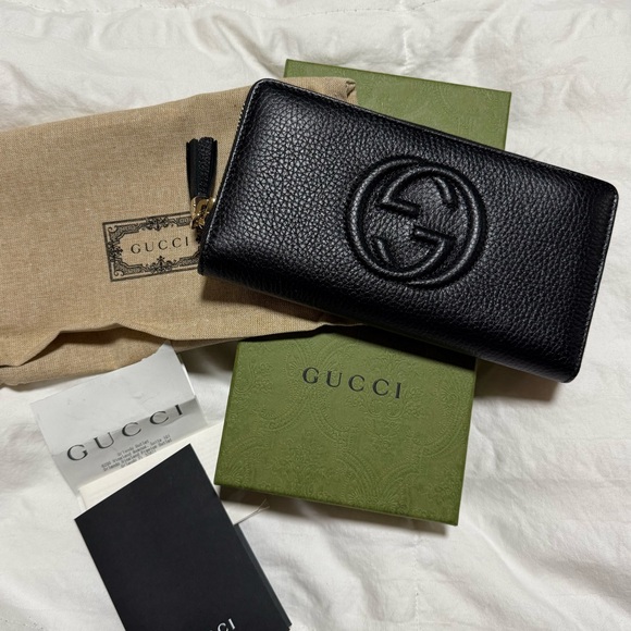 Gucci Soho Zip Around Wallet leather - Picture 1 of 4